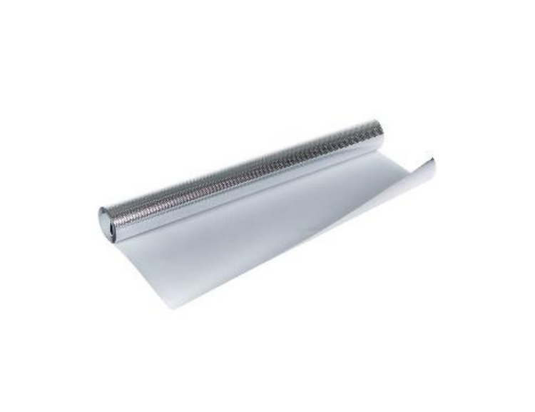 Tonzon luxe radiatorfolie - wit zilver - 40 cm x 5 m