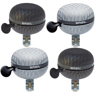 Display met 4 Basil Noir Bell fietsbellen