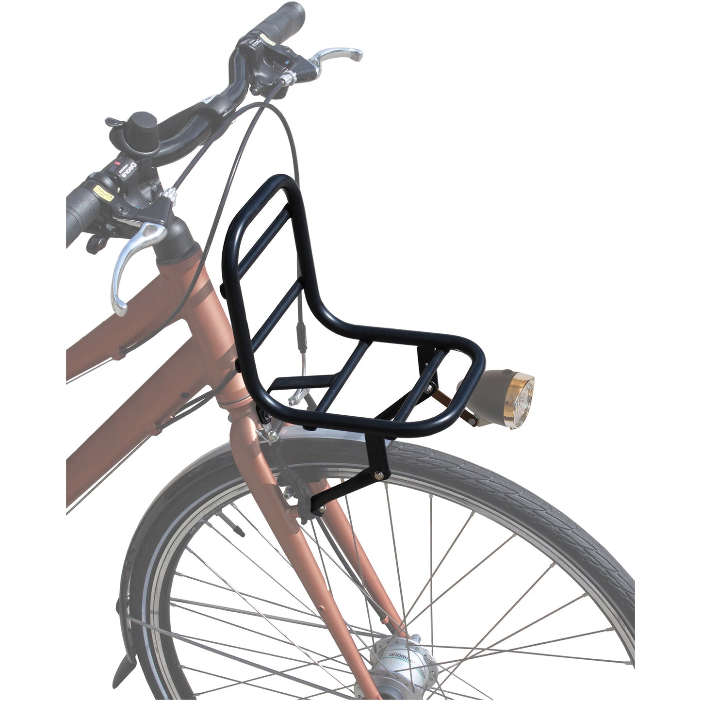 voordrager V-brakemontage 20 28 inch staal matzwart