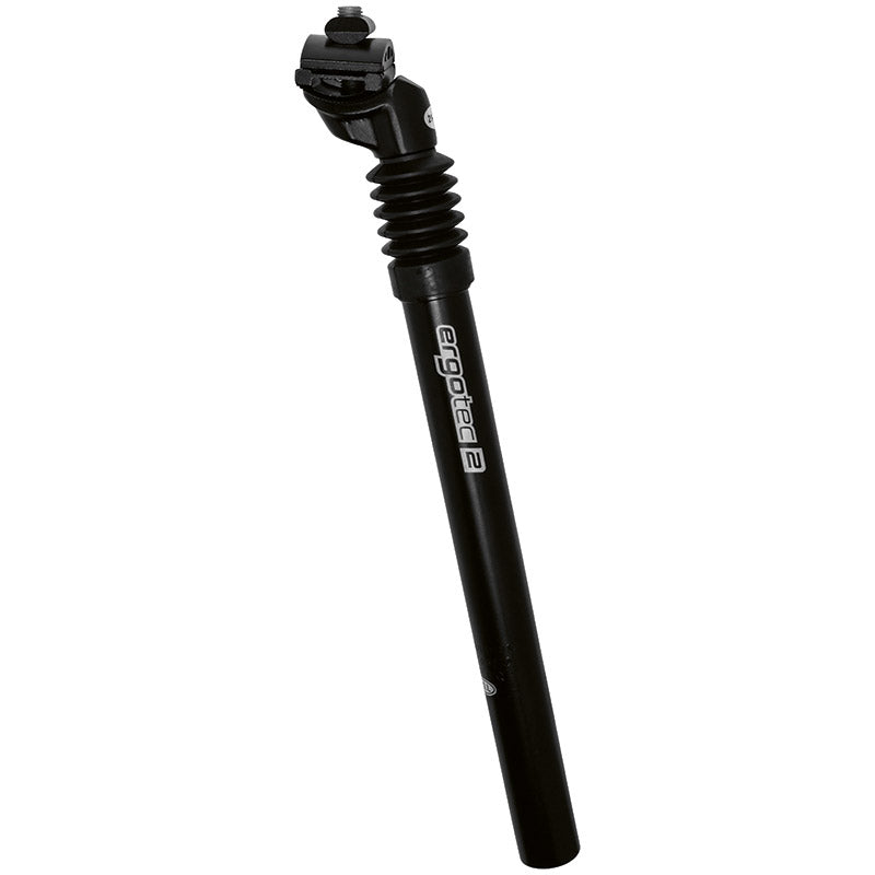 Ergotec zadelpen verend sp-3.0 25,4mm 350mm of=18mm mat zwart