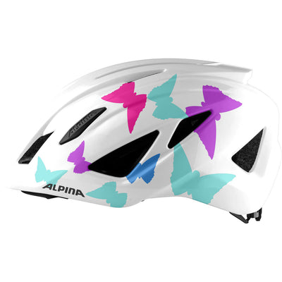 Olympic sportswear alpina sports kinderhelm pico pearlwhite butterflies 50-55