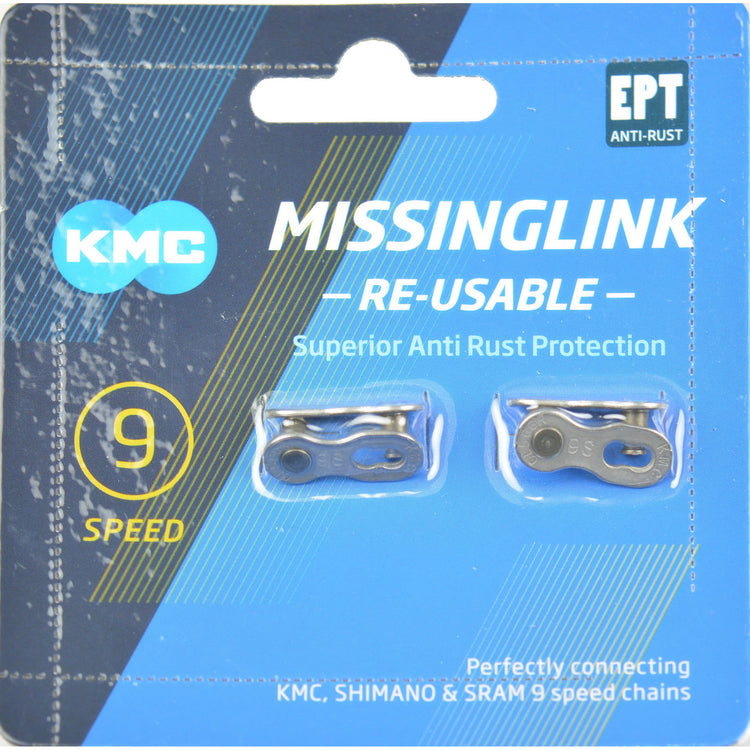 KMC Kettingschakel X9 1 2x11 128 - Zilver