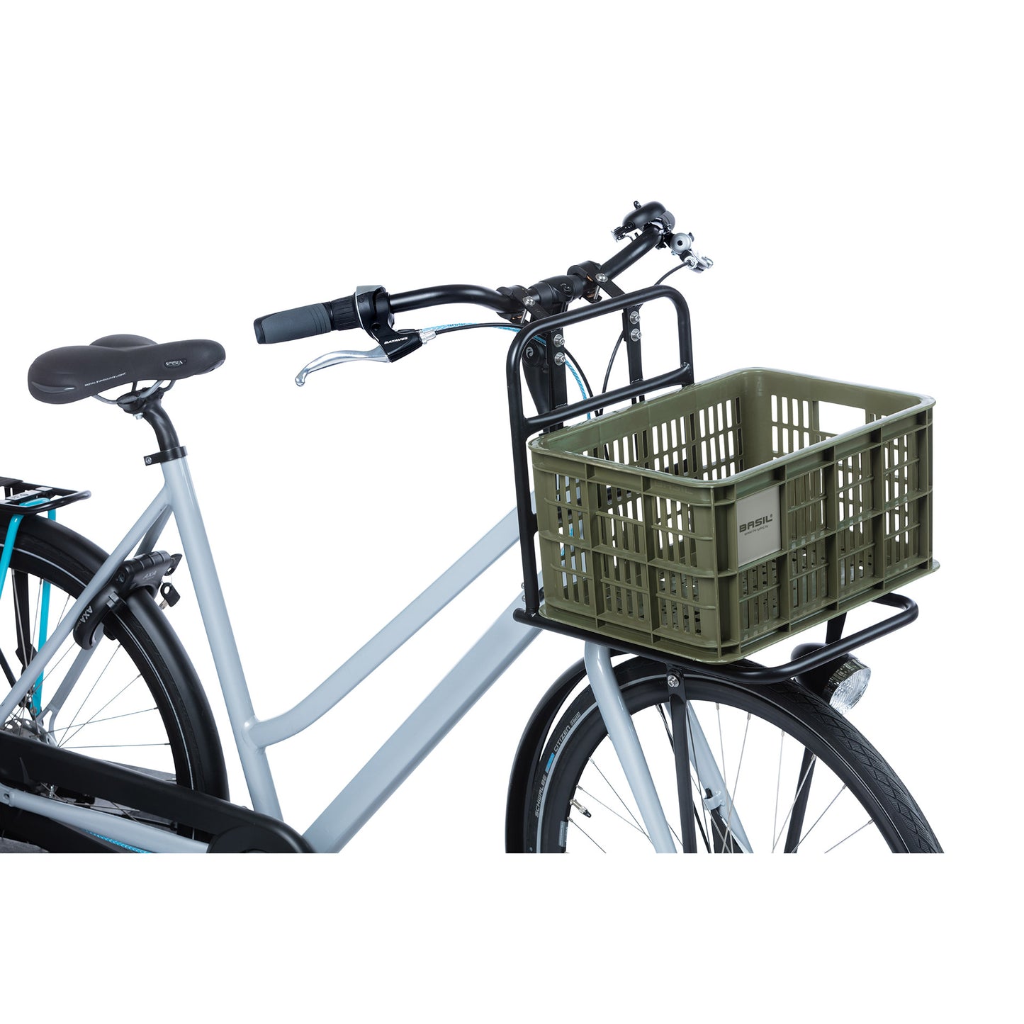 Basil fietskrat S - klein - 17.5 liter - groen