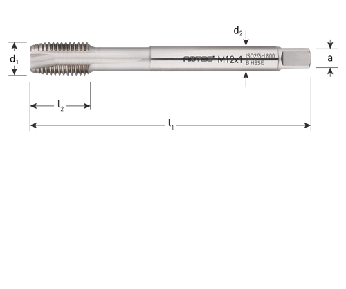 Rotec machinetap din374 mf10x0.75