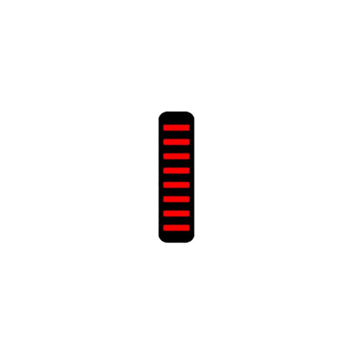Rrp proguard cable tie - front - sticker - mini - red