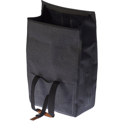 Basil Urban Dry Shopper - waterdichte fietstas, unisex, charcoal melee