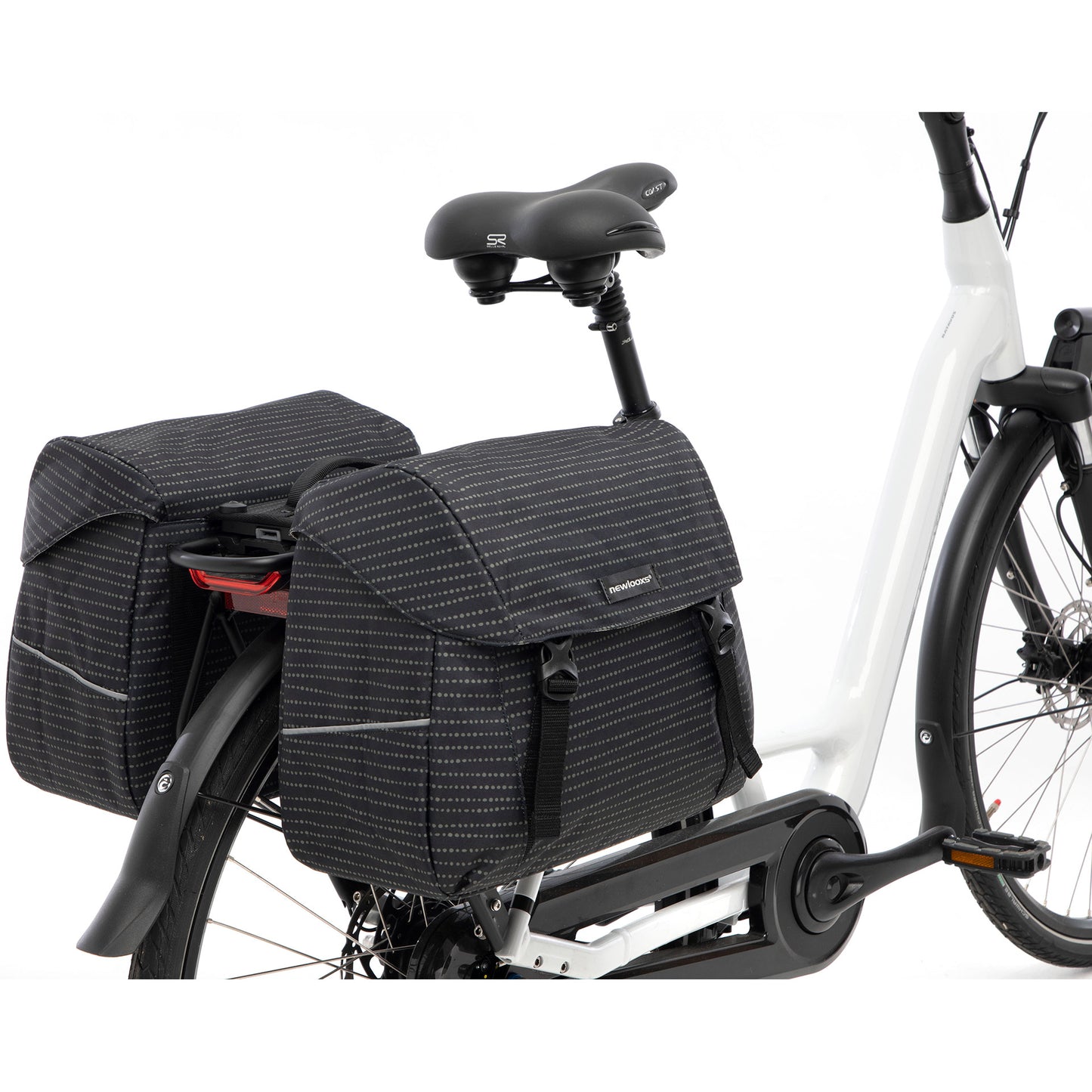 Joli Dubbele Fietstas - MIK Adapter - Waterafstotend - Nomi Black