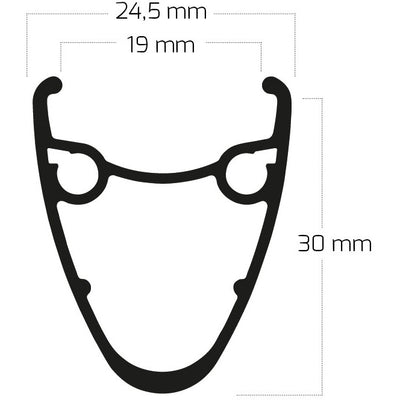 Bobike velg 28 inch 622 dutch 19 zwart 36