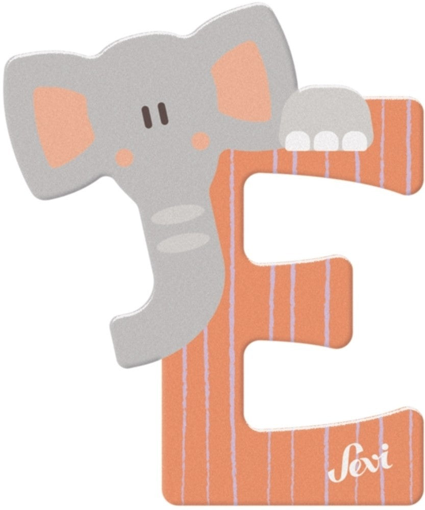 Sevi letter e elephant: 10 cm (83005)