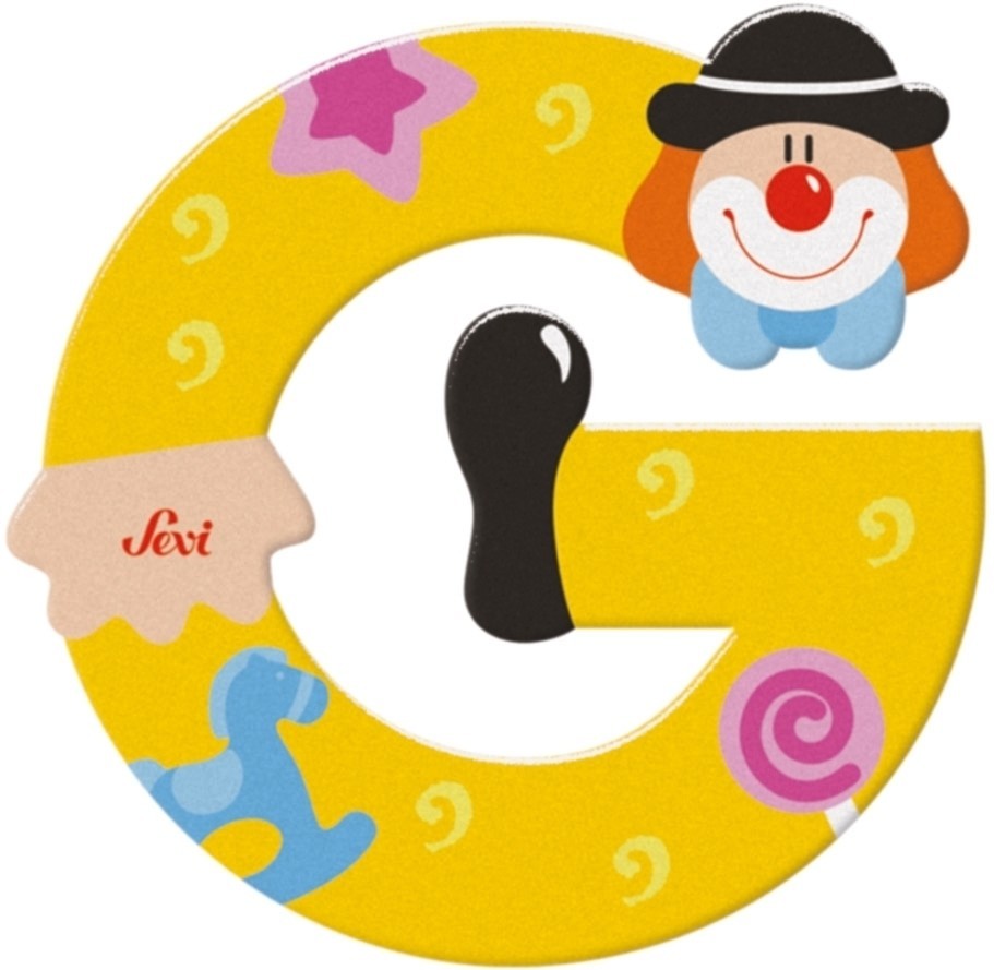 Sevi letter clown g: 10 cm (81743)