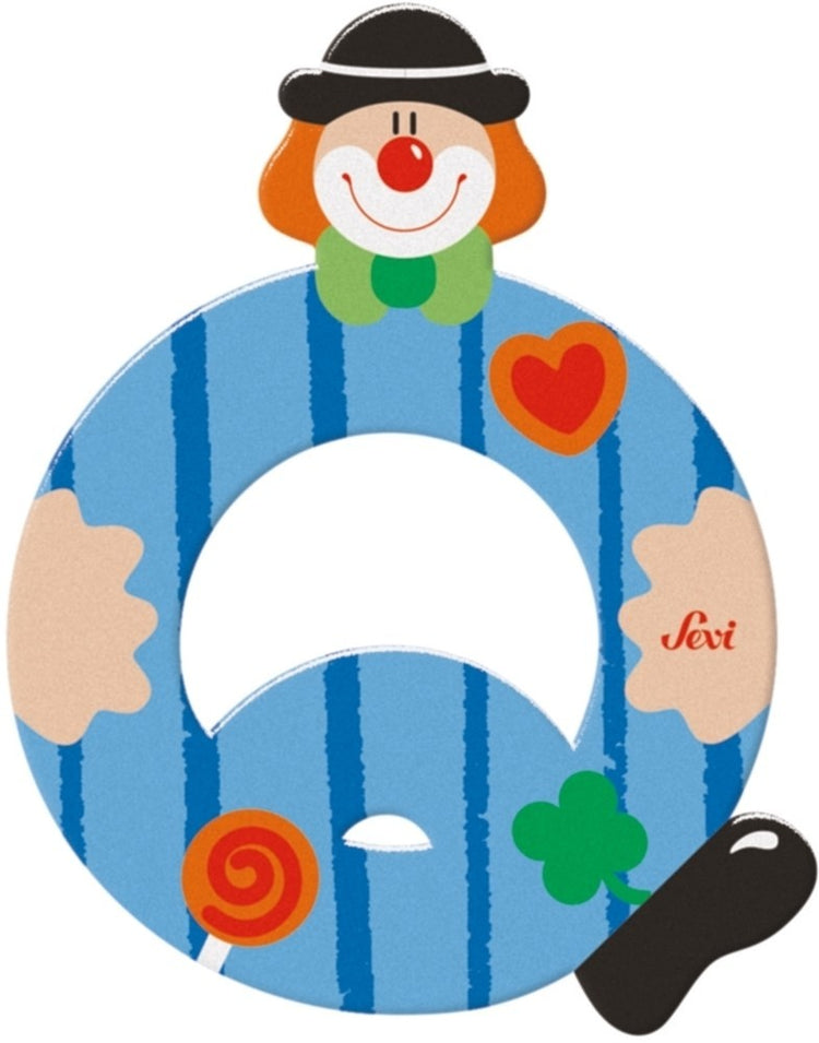Sevi letter clown q: 10 cm (81753)