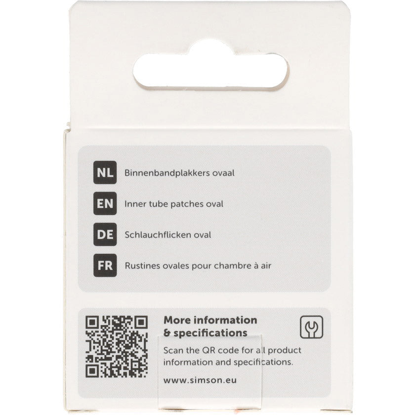 Simson binnenbandpleister ovaal (8st)