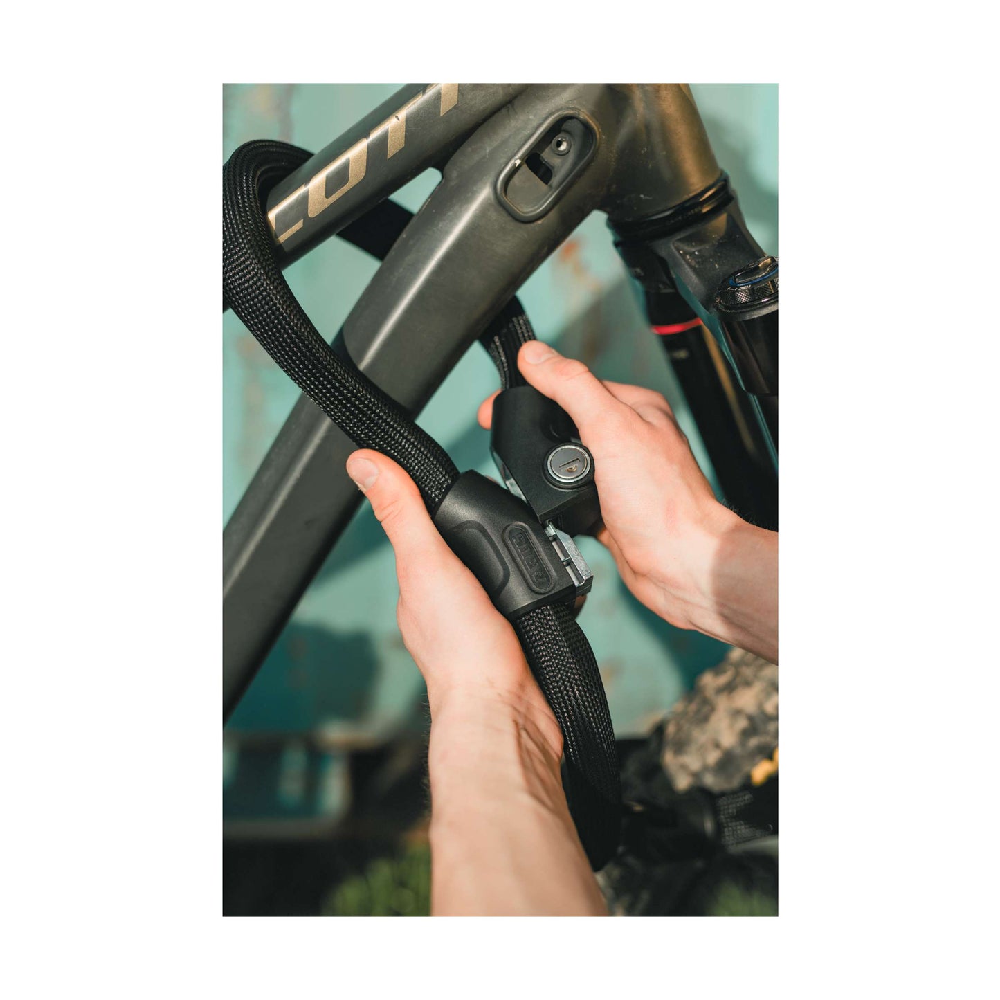 Abus fietsslot kettingslot - infinity loop 1806 - security level 6 - zwart - 110 cm - geschikt voor elektrische fietsen en stadsfietsen
