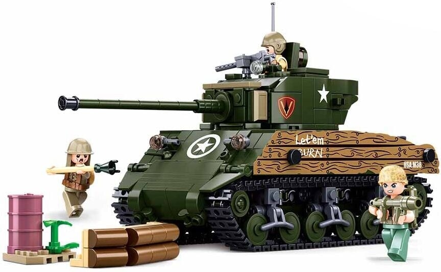 Sluban army m4a3 (76w) middel tank (m38-b1110)
