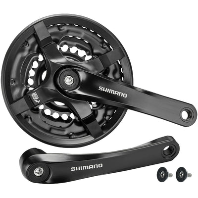 Shimano crankset tourney 6 7 8v 24 34 42t 170mm zwart oem