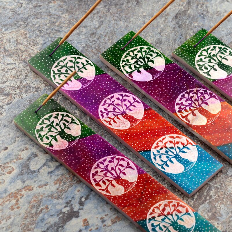 Tree of life zeepsteen wierookhouder