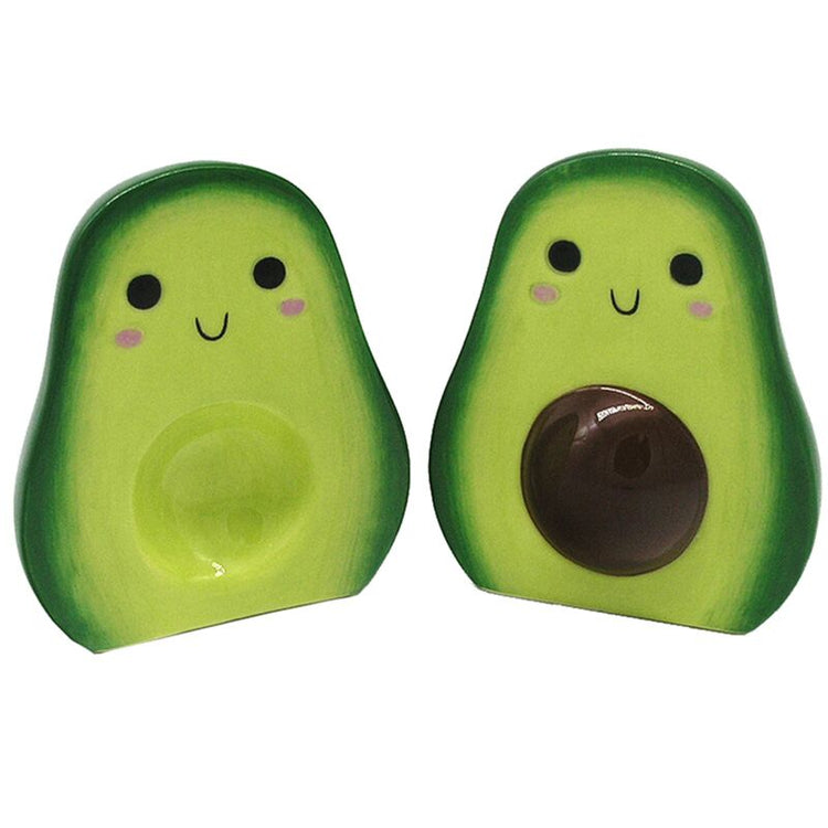 Avocado ceramic salt pepper set
