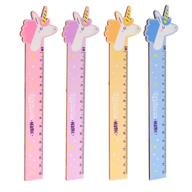 Unicorn magic houten liniaal 15cm