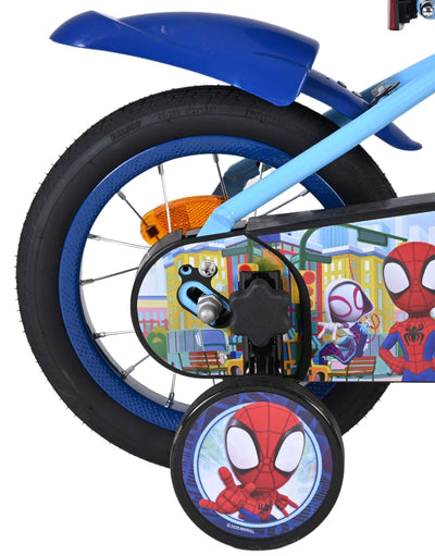 Spidey und seine tollen freunde spidey kinderfiets - jongens - 12 inch - blauw