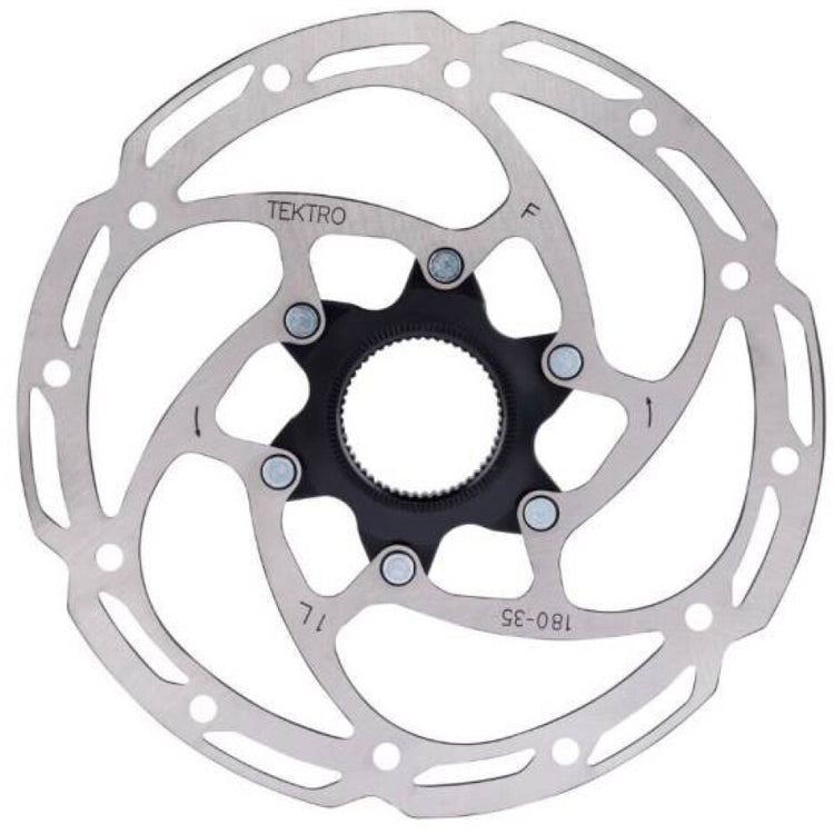 Tektro Remschijf Tr180-351 ø180mm Centerlock zilver (werkplaatsverpakking)