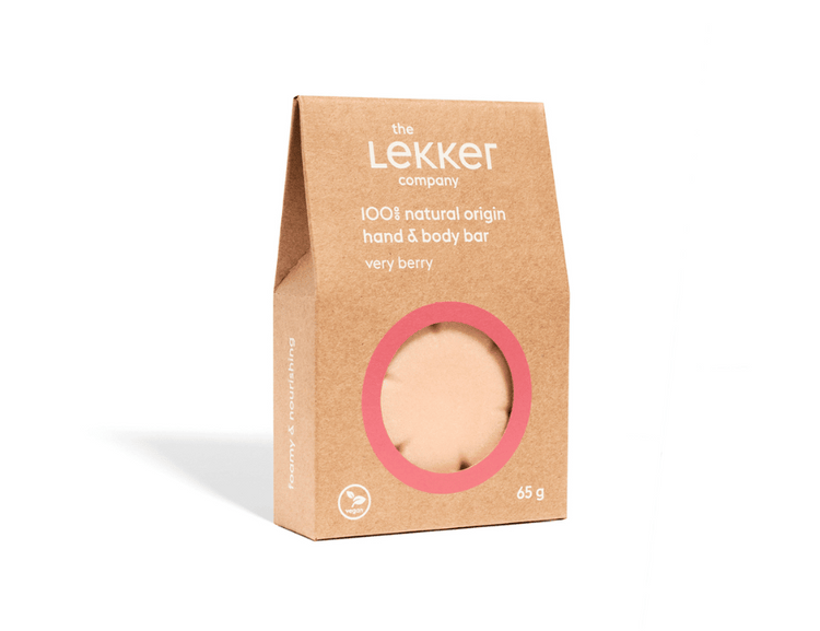 The lekker company natuurlijke hand body bar - very berry