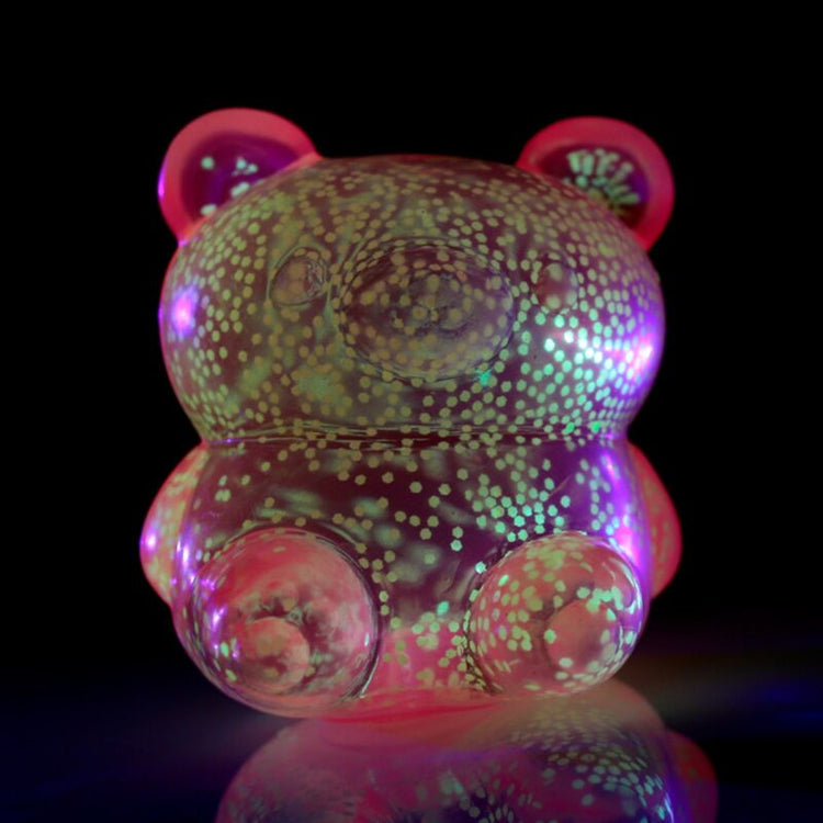 Beer maltose knijpbaar glow in the dark stress speelgoed