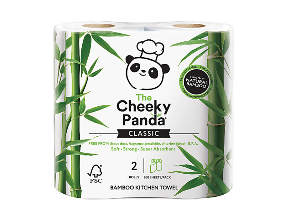 The cheeky panda keukenpapier - fsc bamboe - 2-laags - 2st