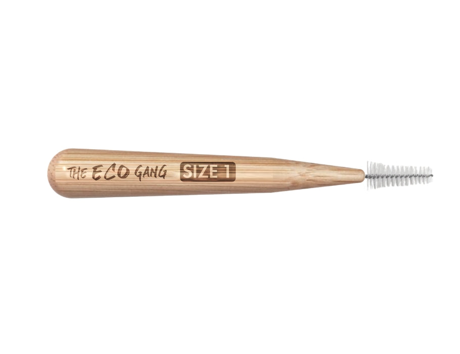 The eco gang interdentale borstel - bamboe - size 1 - 0,4mm