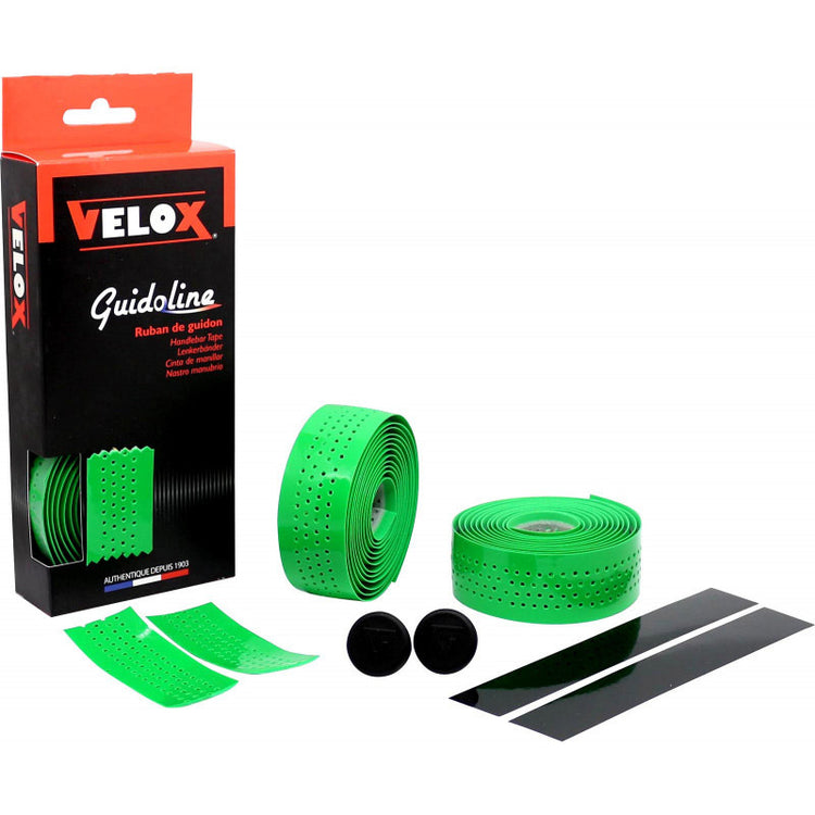 Velox stuurtape gloss soft geperforeerd groen (2st)