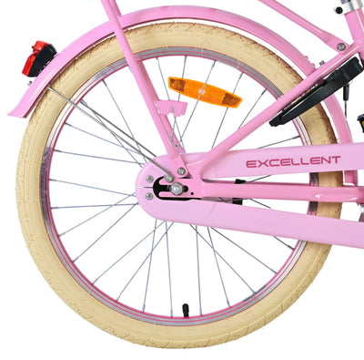 Volare excellent kinderfiets - meisjes - 20 inch - roze - 3 versnellingen