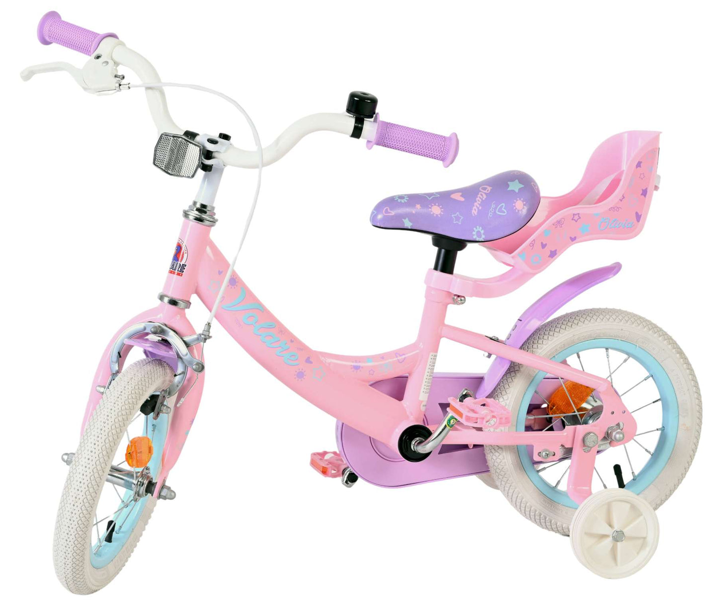 Volare olivia kinderfiets - meisjes - 12 inch - roze