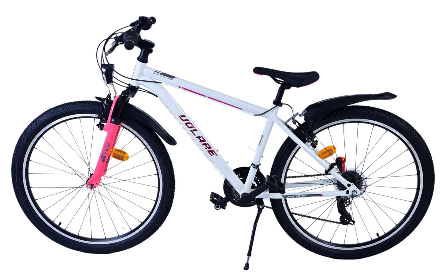 Volare xc race kinderfiets - 26 inch - 21 speed - wit roze