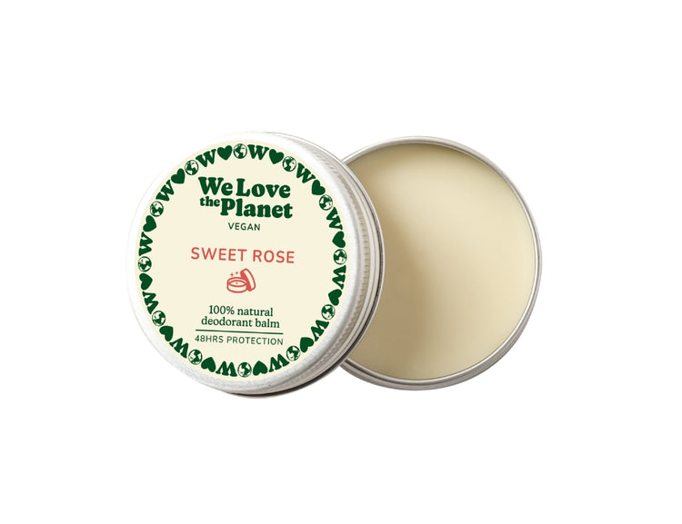 We love the planet deo balm sweet rose - vegan - 35g