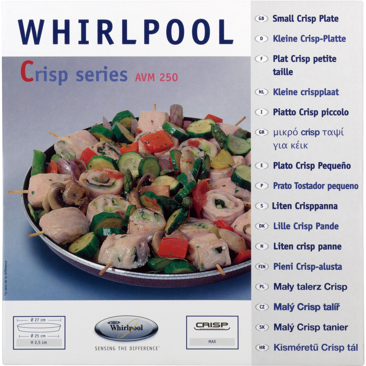 Whirlpool Whirlpool CRISP plaat AVM290