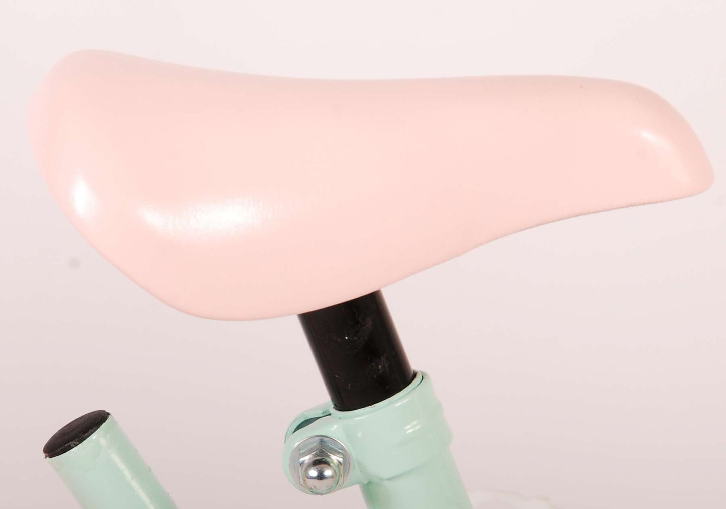 Woezel Pip Kinderfiets - Meisjes - 10 inch - Mint Blauw Roze - Doortrapper