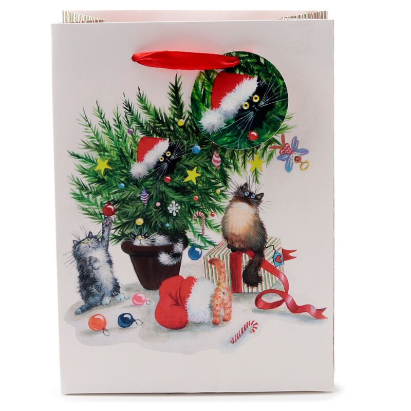 Kim haskins kerst katten - cadeautasje medium