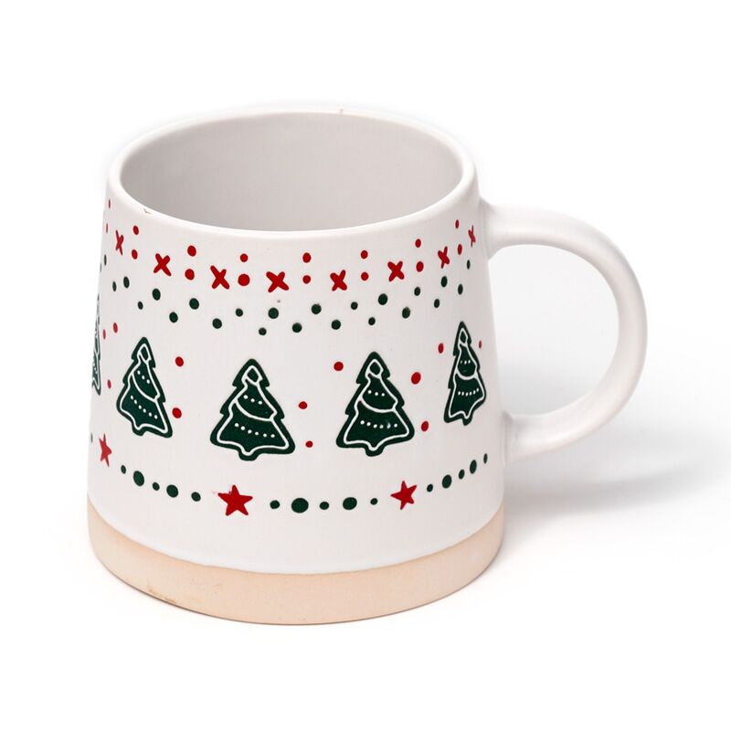 Kerstboom stoneware mok