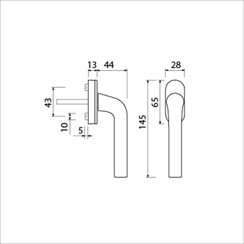 Ami raamgreep 820 7x32 f1 ovaal - 425601