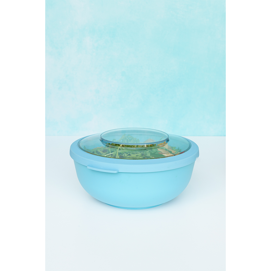 Amuse life dinner bowl met deksel blauw 2000ml