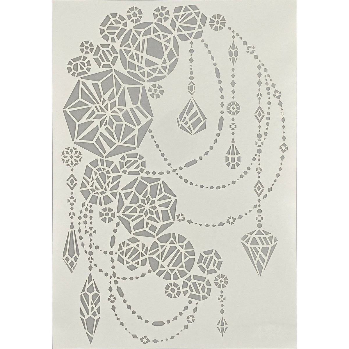 Angela poole • craft stencil crystal gems a4