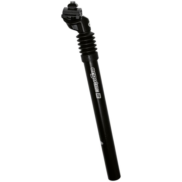 Ergotec zadelpen verend ø31.6mm 350mm 40 95 - zwart
