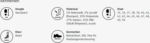 Bata cool ms 1 sokken | zwart | maat 47 - 31.017.014.47