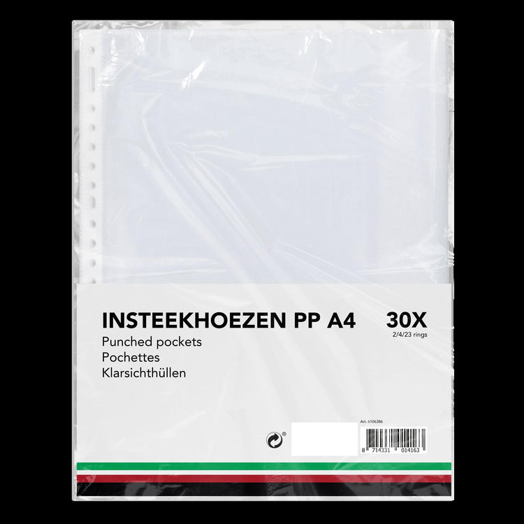 Insteekhoezen a4 pak a 30 stuks