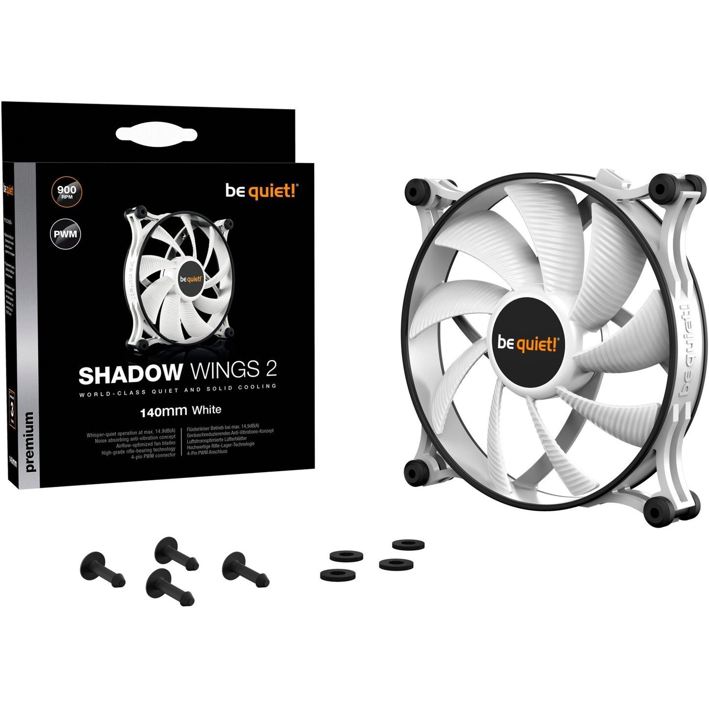 Be quiet! Shadow 2 PWM White 140 mm