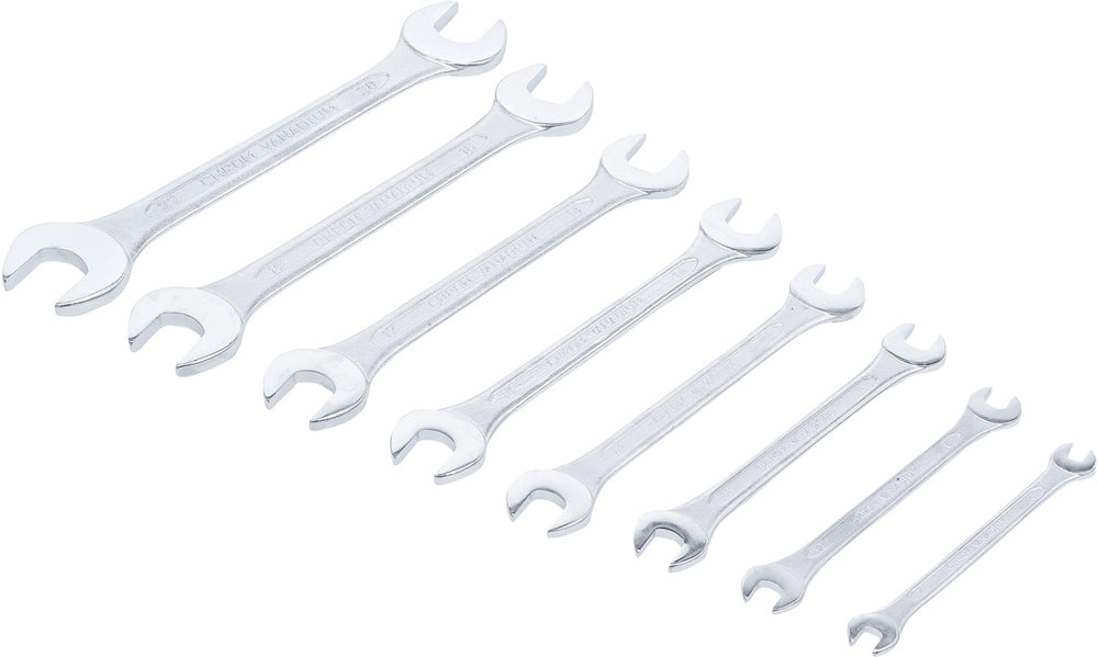 Bgs technic double open end spanner set 8 pieces