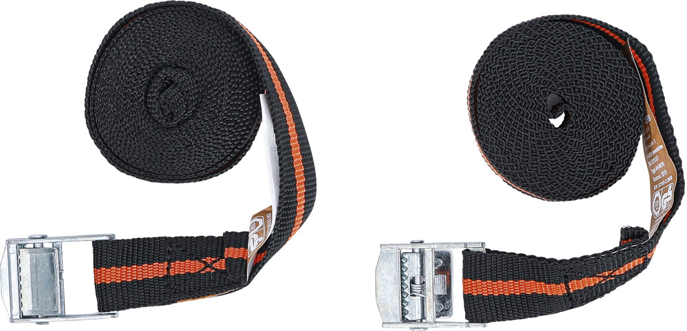 Bgs technic tensioning strap set with quick release fastener (2 pieces)