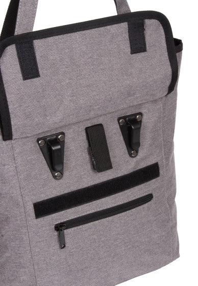 Bike drops shopper fietstas nylon 21l grijs