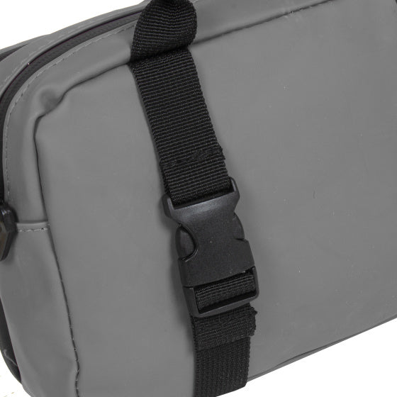 Bike splash waterafstotende stuurtas met schouderhengsel 3l grijs