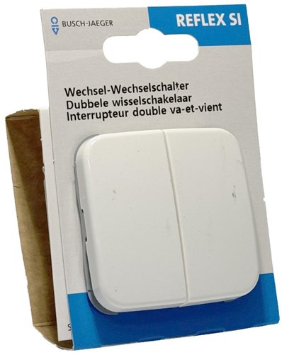 Busch jaeger wit wissel wisselschakelaar + wip - 4695522