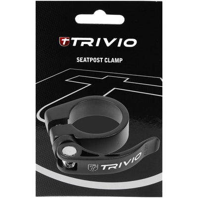 Trivio - zadelpenklem aluminium zwart 34.9mm quick release